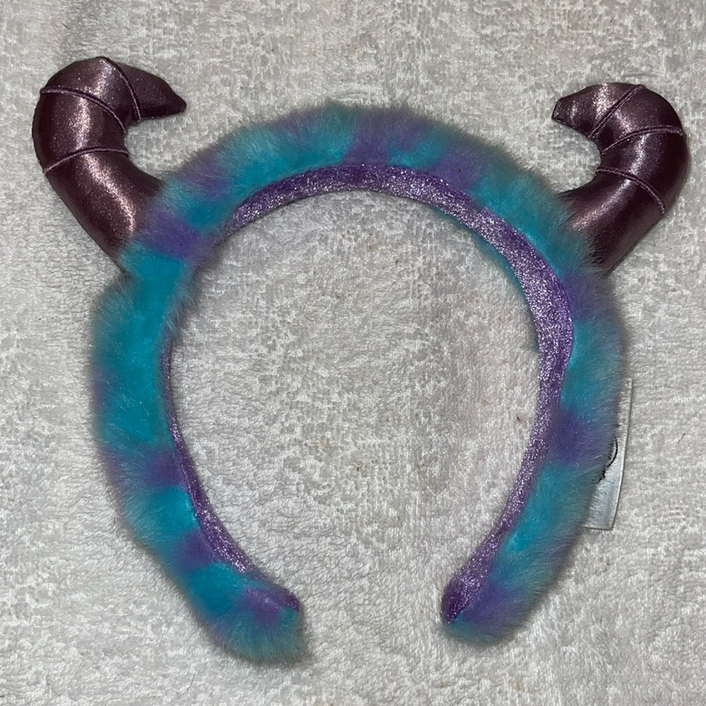 NWT. Disney Monsters Inc.  Sulley Sully Horn Mickey Minnie Ears Headband.